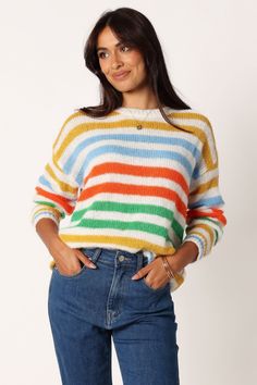 DETAILS
Embrace a burst of color with the Sasha Multi Stripe Crewneck Knit Sweater. Crafted with long sleeves and a round ribbed neckline, this sweater promises a cozy fit, while the vibrant stripe design adds a playful twist to your wardrobe.

round ribbed neckline
long sleeves
multi coloured stripe design
unlined

material - 50% nylon / 20% wool / 15% acrylic / 15% polyester









SIZING

model is 5' 6" and wears a Size S
model stats: bust - 33", waist - 25", hips - 94















GARMEN Multicolor Ribbed Crew Neck Sweater, Multicolor Crew Neck Soft Knit Sweater, Multicolor Soft Knit Crew Neck Tops, Multicolor Soft Knit Crew Neck Sweater, Multicolor Ribbed Sweater For Spring, Striped Crew Neck Knit Top For Fall, Multicolor Ribbed Tops For Fall, Trendy Multicolor Crew Neck Knit Top, Trendy Multicolor Ribbed Sweater