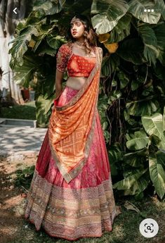 Wedding Lehenga Designs, Fest Outfits, Half Saree Designs