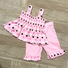 Miniwear Pink Polka Dot Ruffle Matching Set. Size 3-6 Mo. Nwot! Very Soft Knit Like Material. Excellent Condition! Cute Polka Dot Cotton Set, Spring Cotton Sets With Polka Dot, Spring Cotton Polka Dot Sets, Polka Dot Cotton Sets For Spring, Cute Polka-dotted Cotton Set, Spring Polka Dot Cotton Sets, Spring Cotton Sets In Polka Dot, Cute Polka Dot Sets For Spring, Cute Polka Dot Spring Sets