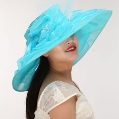 "Description: Fabrication: 100% Polyester Size: One size for teens and ladies (Head measurement: 55 cm, 21-5/8\", Size 6-7/8 to 57cm, 22-3/8\", Size 7-1/8) w/ Adjustable interior tie band Brim: 7\" Height: 4-1/4\" Floral arrangement: 11-1/2\" x 18\" Occasion: Perfect for a fancy formal event, a ladies luncheon, a tea party, Kentucky Derby, Grand National, Melbourne Cup, weddings, church or religious gatherings. Bridal, brides maid, maid of honor. Perfect for vacation and cruise attire. Great for Cruise Attire, Wedding Tea Party, Ladies Luncheon, Sinamay Hats, Different Hats, Wedding Tea, Melbourne Cup, Derby Party, Grand National