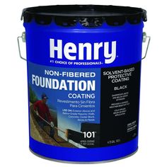 henry fibered black roof coating, 20 - pound pail by henry image 1