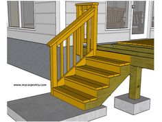 an image of a wooden porch with stairs