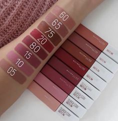 Maybelline Super Stay Matte Ink Swatches, Maybelline Super Stay Matte Ink, Makeup Secret, Lipstick Matte