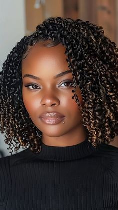 Upgrade your look with the trendy Crochet Braid Lob, offering a chic and modern twist to the classic bob hairstyle! Whether you prefer sleek and polished or tousled waves, this versatile length provides endless styling options for a sophisticated appearance. Click the pin to explore more crochet braid hairstyles and follow us for daily hair inspiration! #CrochetBraidLob #BobHairstyle #HairGoals #FashionInspiration #BeautyTrends Short Natural Crochet Hairstyles, Crochet Braid Ponytail Hairstyle, Short Crochet Twist Hairstyles, Curly Crochet Hairstyles For Black Women, Afro Twist Hairstyles, Crochet Boho Braids