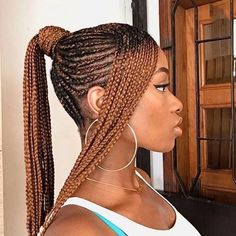 braids with side bangs for black women Halo Braid With Weave, Styles For Natural Hair Short, Cornrow Ponytail Styles, Two Cornrow Braids, Braids With Bangs, Cornrows With Weave, Protective Styles For Natural Hair Short, Half Cornrows, Cornrow Hairstyle