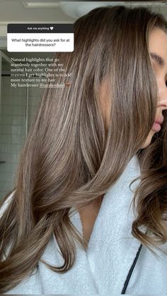 Dark Balayage Cool Tone, Brunette Blonde Babylights, Cool Brown Hair With Babylights, Light Smoky Brown Hair, Light Brown Ashy Balayage, Dark Hair Light Brown Highlights, Barely There Highlights Brown Hair, Hair Color Ideas For Brunettes Olive Skin, Live In Brunette Hair