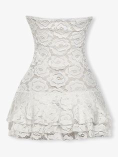 Introducing the bali mini dress, cut from exquisite embroidered fabric. Featuring ruffle details and a wrapped chest design, this dress sculpts and shapes your body, creating an hourglass silhouette. Chest Design, Hourglass Silhouette, Embroidered Fabric, White Mini Dress, Top Dress, Dress Shop, Bali, Shoe Accessories, Mini Dress