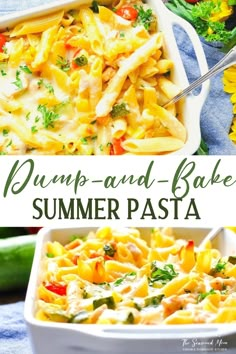 this is an easy and delicious summer pasta recipe that's ready in under 30 minutes