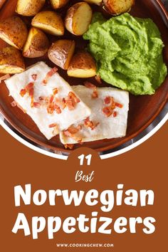 the best norwegian appetizers to eat for dinner and desserts are on this plate