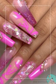 Louis Vuitton Nails Pink Louis Vuitton, Perfect Manicure