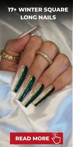 Square Long Nails, Deep Red Nails, Nails Collection, Long Square Nails, Winter Sparkle, Shaped Nails