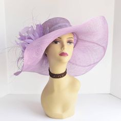 "✿*. About Shipping.*✿ All the hats will be shipped out from Rockville, MD 20854 via UPS GROUND (1-5 business days) or USPS Priority mail (2-4 business days) if their shipping fee is much the same. The overnight and other shipping service are also available. Please contact me first if you want it, I will check the price and delivery time for you. Pick up is available! If you are very urgent, please order your hats early and save money! Note: All different color M508 hat bases can be decorated by Purple Curved Brim Mini Hat For Kentucky Derby, Purple Mini Hat With Curved Brim For Kentucky Derby, Purple Hat With Short Brim For Royal Ascot, Purple Short Brim Hat For Royal Ascot, Purple Hats For Royal Ascot Races, Purple Wide Brim Hat For Races, Purple Wide Brim Hat For Spring, Lavender Wide Brim Hat For Kentucky Derby, Adjustable Purple Hat For Kentucky Derby