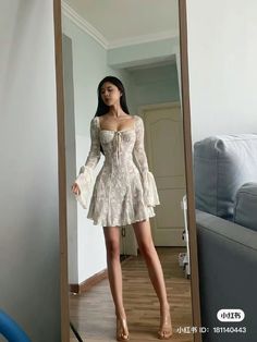 Douyin Outfits Dress, Korean Birthday Dress, Douyin Outfits Summer, Korean Birthday Outfit, Korean Casual Outfits Street Styles, Korean Tomboy Outfits, Crop Top Outfits Fall, Korean Tomboy, Outfits Fall 2023