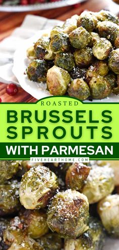 Roasted Brussels Sprouts with Parmesan Brussel Sprouts Oven, Brussel Sprouts In Oven, Recipes Brussel Sprouts, Oven Roasted Brussels Sprouts, Roasted Brussel Sprouts Oven, Menu Healthy, Dinner Ideas For Tonight, Christmas Side Dish, Cooking Brussel Sprouts