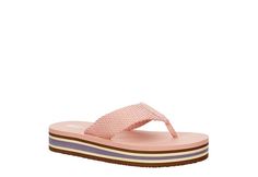 Pink Womens Sunni Flip Flop Sandal | Xappeal | Rack Room Shoes Pink Non-slip Flip Flops For Spring, Pink Casual Slip-on Flip Flops, Pink Slip-on Flip Flops For Vacation, Pink Non-slip Comfortable Flip Flops, Pink Slip-on Flip Flops For Beach, Rack Room, Rack Room Shoes, Flip Flop, Flip Flop Sandals