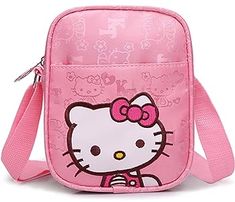 Amazon.com Shopping Cart Pink Mini Bag, Cartoon Hello Kitty, Hello Kitty Bag, Plush Backpack, Kawaii Cartoon, Cute Canvas, Purse Crossbody, Pink Mini