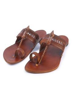 Classic - Tan - Walkman - Classic - Tan Men Kolhapuri Chappal with Anti-slip Aersole at the Bottom Heel Classic - Tan Men Kolhapuri Chappal , 100% handmade from natural leather in ethnic Indian style. Very comfortable, light and soft, these leather sandals are perfect for all your summer adventures!  It's not just about staying royal, it's also about style and fashion. All those noble style and royal fashionist men who like maintaining their panache might want to pick up a pair of Kolhapuri sandals exclusively designed for them out of pure leather and enhanced with wonderful design. These sandals called as kolhapuri chappal are designed with elegance and they deliver the style and comfort.  Before placing the ordering, please measure the foot length from the big toe of the foot to the back