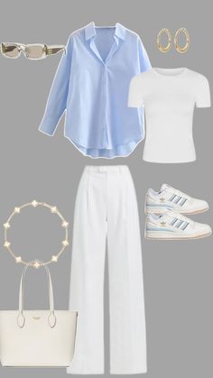 Button Up Outfit, Class Fits, Outfit Inso, Casual Outfit Inspiration, Muslim Fashion Dress, Girly Dresses, Vintage Inspired Outfits, Smart Casual Outfit, Classic Wardrobe