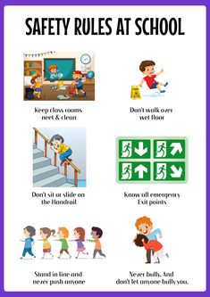 Safety Rules at School Safety Rules At School Project, School Safety Lesson Plans, School Rules And Regulations, Safety Rules At School Poster, Safety At School For Kids, Safety Rules At Home For Kids Poster, Safety Rules At School Pictures, Safety At School Posters, Safety Rules Worksheet For Grade 1