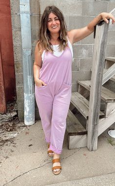 Summer's Favorite Overalls in Lavender-Dresses + Jumpsuits-[option4]-[option5]-[option6]-Shop-Womens-Boutique-Store Bridal Candles, Summer Favorites, Summer Is Here, Curvy Dress, Outfit Posts, Hat Hairstyles, New Season, Summer Style