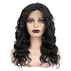 Item Function: 1. Good Quality: Long Body Wave wigs for women with stylish design and outstanding looking. Made of heat resistant synthetic fiber, soft touch and natural looking, just like your own real hair. Wigs for women with very stylish designs and pretty looking, make you more beautiful and confident, you will get tons of compliments with this cute wig. The comfortable wig cap with 2 adjustable straps and 2-3 combs to fix, you can adjust its size to fit your head. Perfect size for most peo Cute Wig, Body Wave Lace Front Wigs, Black Wig, Body Wave Wig, Real Hair, Women Halloween, Wigs Hair Extensions, Wig Cap, Halloween Women