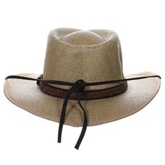 Texarkana lightweight woven matte toyo safari hat. C-crown with slight front pinch. Faux leather band with braided vegan suede overlay. Vegan leather chin strap, removable. Ribbon bound brim, 3" wide. UPF 50+ sun protection hat. 100% toyo straw. Spot clean only. Hats For Small Heads, Trooper Hat, Packable Sun Hat, Safari Hat, Stetson Hat, Summer Hats For Women, Rain Hat, Wide Brim Sun Hat, Sun Protection Hat