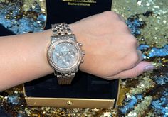 This beautiful luxurious diamond watch is no less than a walk on the red carpet. Turn heads with this stylish iced out diamond watch for that lady who likes to stand out in a crowd All diamonds are 100% natural Not cz Not moissanite Not lab made Not simulated Comes w certificate of authenticity card Free gift box Free jewelry cloth to clean jewelry Diamond and Custom items are not eligible for returns This is a very lovely watch to give as a gift to your boss or friend or loved one. It’s so beau Elegant Diamond Watch With Rhinestones For Gift, Elegant Diamond Watch With Rhinestones As Gift, Rose Gold Diamond Watch With Rhinestones For Gift, Luxury Diamond Watch With Rhinestones For Parties, Elegant Diamond Watch With Bling, Anniversary Watches With Cubic Zirconia Bling, Diamond Watch With Bling As A Gift, Elegant Diamond White Watch With Bling, Diamond Bling Watch As Gift