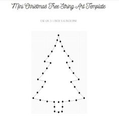 the christmas tree string art template