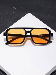 Free Returns ✓ Free Shipping✓. 1pair Men Square Frame Boho Fashion Glasses, For Outdoor Casual Shades Accessories- Men Fashion Glasses at SHEIN. Best Mens Sunglasses, 70s Accessories, Mens Eye Glasses, Shades For Men, Outfit Essentials, Boho Men, Fashion Eye Glasses, Sunglasses Style, Mode Boho