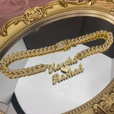 Material: Copper. Color: Gold.  Process: Gold plated.  Chain Length: 14",16",18",20",22".  Recipient: Women, Mom, Wife, Girl Friend, Children.  Product Type: Personalized Jewelry.  Gift Type: Necklace.  Occasions: Christmas, Children's Day, Birthday, etc.  Necklace Type: Necklace.  Brand: Silviax Jewelry. Double Name Necklace, Diamond Cut Necklace, Necklace Couple, Double Name, Custom Initial Necklace, Chain Diamond, Tennis Chain, Nameplate Necklace, Gold Name Necklace