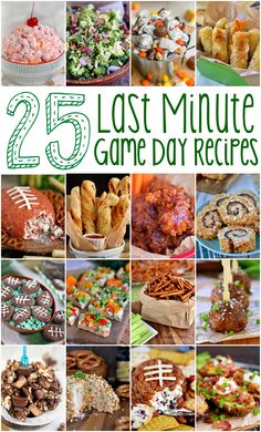 25 last minute game day recipes