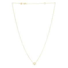 This beautiful 14k yellow gold Star of David necklace comes in a high polish finish & closes with a lobster clasp. This stunning piece is hand crafted & sits effortlessly between a glimmering rolo chain. Uniquely balanced in the center is a beautiful Star of David that adds that unique touch to your collection. Measuring 18 inches in length.Product Details: Necklace Information : Metal : 14K Yellow Gold Chain Type : Rolo Clasp : Lobster Clasp Everyday Star-shaped Yellow Gold Jewelry, Everyday Yellow Gold Star Jewelry, Everyday 14k Gold Jewelry With Star Charm, Yellow Gold Everyday Charm Necklace With Star Charm, Minimalist 14k Gold Star Of David Necklace, Everyday Yellow Gold Charm Necklace With Star, Everyday Yellow Gold Necklace With Star Charm, Yellow Gold Star Of David Charm Necklace, Yellow Gold Star Of David Charm Necklace Gift