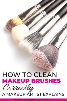 How Often To Clean Makeup Brushes, Diy Makeup Brush Cleaner, Clean Makeup Brushes, How To Wash Makeup Brushes, Diy Makeup Brush, Clean Cosmetics, Best Makeup Brushes, Makeup Brush Cleaner, How To Clean Makeup Brushes