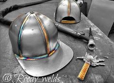 Funny Trophies, Women Welder, Welding Crafts, Welding Shop, Car Part Furniture, Cowgirl Accessories, Heavy Metal Art, Welding And Fabrication, Welding Art Projects