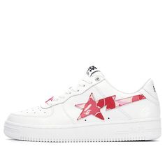 BAPESTAWCM-PINK-2022 Bape Sta, Ape Bape, Camo And Pink, Bathing Ape, A Bathing Ape, Sneaker Collection, Stylish Sneakers, White Shoes, Basketball Shoes