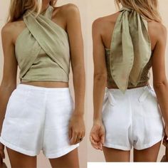 Blouse Summer, Diy Sewing Clothes, Linen Style, Linen Clothes, Sewing Clothes, Sewing Inspiration, Moda Fashion