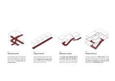 the diagram shows how to use different types of materials in an architectural design project, including floor and wall sections