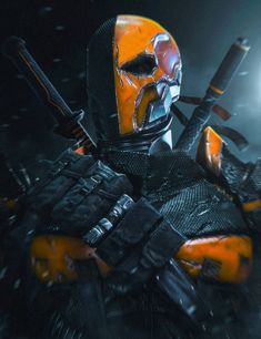 Deathstroke Art, Villains Wallpaper, Deathstroke Dc, Macbook Ideas, Steampunk Vehicles