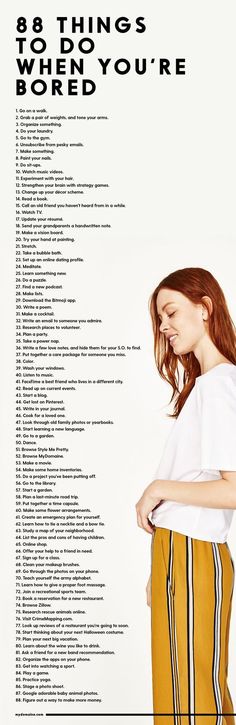 What to do when you're bored What To Do When Bored, Vie Motivation, Things To Do When Bored, Simple Life Hacks, Self Care Activities, Life Tips, Self Improvement Tips, Cleaning Tips, Things To Know