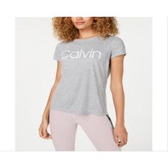 As One Of The Most Renowned Names In High-Fashion, Calvin Klein Offers Signature Looks In All Of Its Designsfrom Dresses And Jeans To Jackets And Tops.. Calvin Klein Top, Calvin Klein Woman, Pearl Grey, Trendy Plus Size, Grey Fashion, Logo T Shirt, Womens Calvin Klein, Swimwear Tops, Shirts & Tops