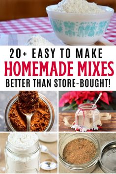 homemade mixes that are easy to make and delicious for the whole family, including rice