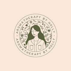 the logo for aroma therapy by holly