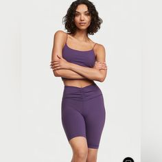 Brand New Victoria’s Secret Love Cloud High Rise Bike Shorts, Size Medium Summer Yoga Activewear Above Knee, Victoria's Secret Athleisure Workout Activewear, Victoria's Secret Fitted Athleisure Activewear, Purple Sporty Activewear Shorts, Victoria's Secret Stretch Activewear, Casual Above Knee Biker Shorts For Yoga, Victoria's Secret Stretch Activewear For Workout, Casual Above-knee Biker Shorts For Yoga, Sporty Purple Mid-thigh Biker Shorts