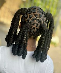 Long Locs Styles Black Women, Loc Mohawk Styles Women, Shoulder Length Loc Styles, Spiral Locs, Up Do Loc Styles For Women, Braiding Dreads, Loc Pigtails, Long Loc Hairstyles, Loc Styles Black Women