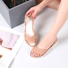 Shipping: Worldwide Express Shipping AvailableDelivery time: 7-15Days Fast ShippingReturns: Fast refund, 100% Money Back Guarantee.Brand Name: LBLGYHeel Height: Low (1cm-3cm)With Platforms: YesPlatform Height: 0-3cmSandal Type: Ankle-WrapOrigin: Mainland ChinaOccasion: CasualUpper Material: PVCOutsole Material: RubberBack Counter Type: Cover HeelPattern Type: Polka DotSide Vamp Type: OpenFit: Fits true to size, take your normal sizeStyle: RomanHeel Type: Flat withLining Material: PVCClosure Type Blue Low Heels, Transparent Sandals, Flat Platform Sandals, Women Slippers Fashion, Women Casual Flats, Soft Sandals, Closed Toe Sandals, Bridal Heels, Nude Shoes