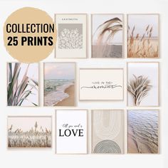 a collage of photographs with the words collection 25 prints