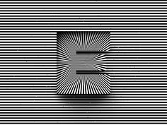 an abstract black and white background with lines in the center, as if it were optical art