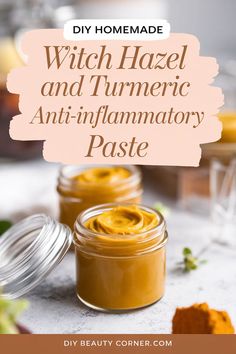 DIY Turmeric & Witch Hazel Skin Soothing Paste