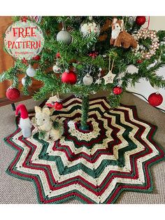 The most popular crochet christmas tree skirt pattern of all time is here. Use this wonderful crochet christmas tree skirt under your Christmas tree this year. Place your christmas gifts on this wonderful crochet christmas tree skirt that you made yourself. Christmas is just around the corner, but I think you can make it if you start quickly. I am adding a pdf file for you to follow easily. Follow step by step comfortably and prepare your own crochet christmas tree skirt. Crochet Christmas Skirt Pattern Free, Crochet Christmas Tree Skirt Pattern, Christmas Tree Skirt Pattern, Knitted Christmas Stocking Patterns, Christmas Tree Skirts Patterns