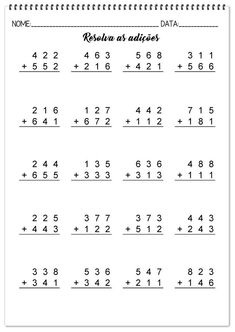 the worksheet for addition and subtraction with two digit numbers in it